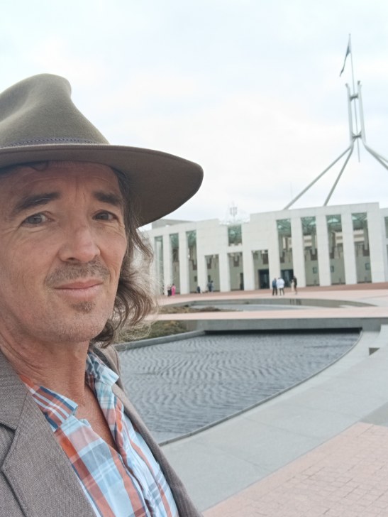Brett Murrell at Parliament House, Canberra
